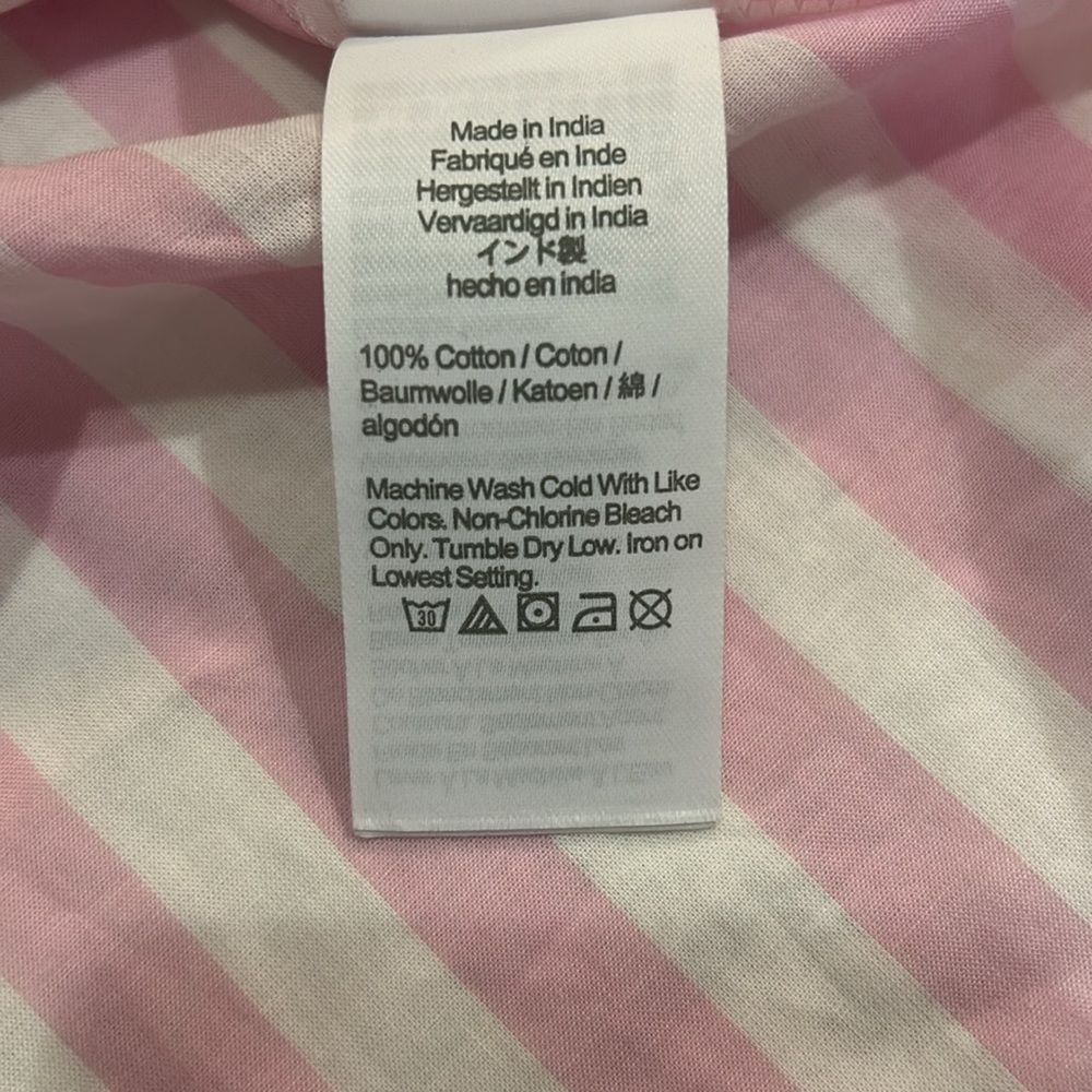 J.Crew Factory Lightweight Cotton Shirt in Signature Fit
Pink White Size M - Picture 9 of 11